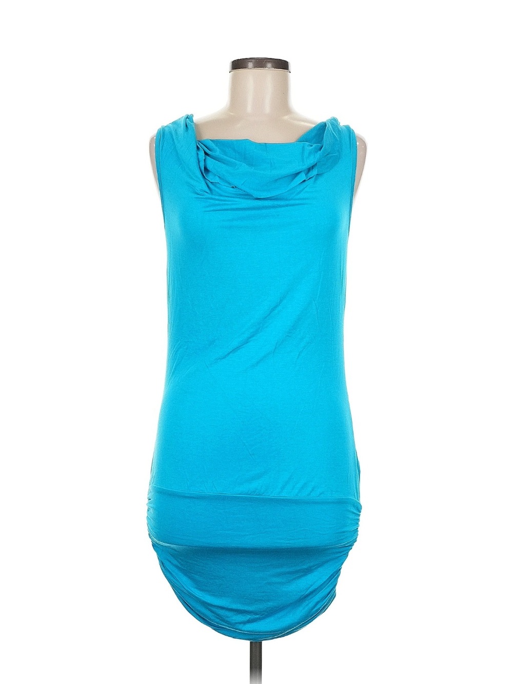 Boston Proper Turquoise Cowl Neck Sleeveless Tank